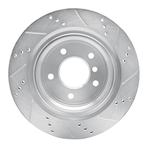 R1 95-02 BMW Z3 Right Rear Drilled & Slotted Silver Brake Rotor