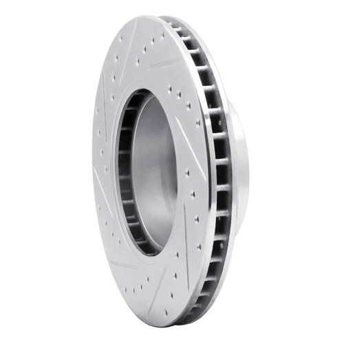 R1 87-95 BMW 540I Front Right Drilled & Slotted Silver Brake Rotor