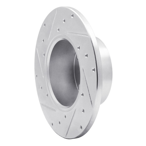 R1 76-76 BMW 530I Front Right Drilled & Slotted Silver Brake Rotor