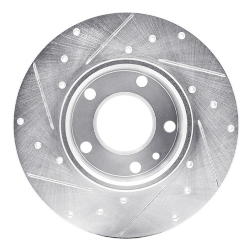 R1 76-76 BMW 530I Front Right Drilled & Slotted Silver Brake Rotor