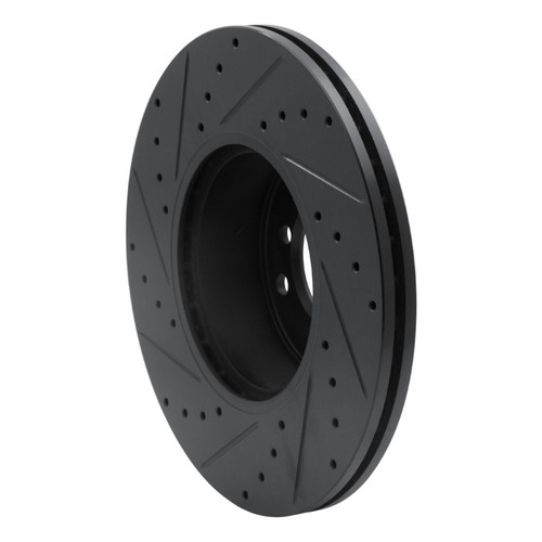 R1 07-21 BMW 220i (Mexico) Front Right Drilled & Slotted Black Brake Rotor