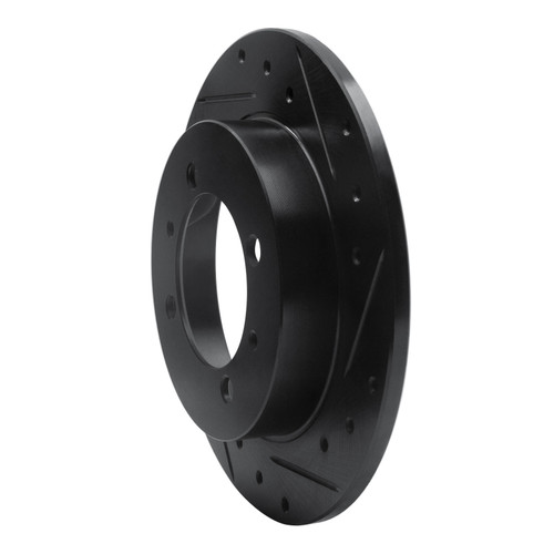 R1 00-07 Mitsubishi SPace STAR (Mexico) Rear Right Drilled & Slotted Black Brake Rotor