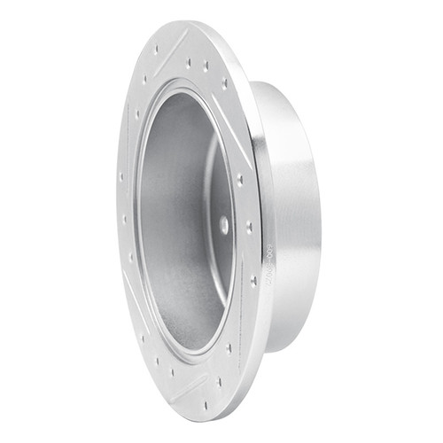 R1 07-17 Chrysler 200 Rear Right Drilled & Slotted Silver Brake Rotor