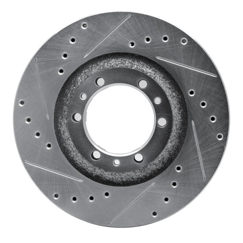 R1 92-02 Acura SLX Front Left Drilled & Slotted Silver Brake Rotor