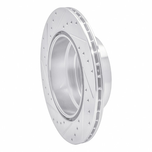 R1 07-19 BMW X6 Rear Right Drilled & Slotted Silver Brake Rotor EDZ-31143R