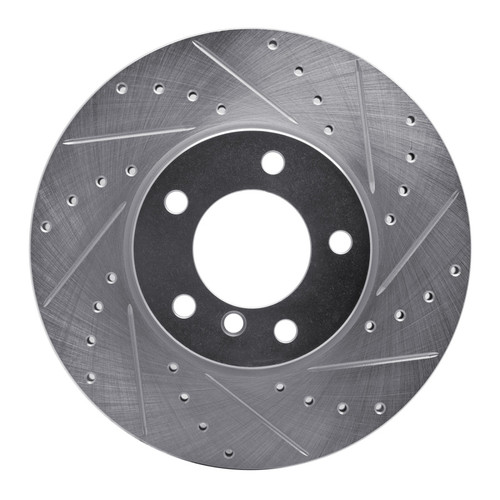 R1 07-21 BMW 228I Front Right Drilled & Slotted Silver Brake Rotor