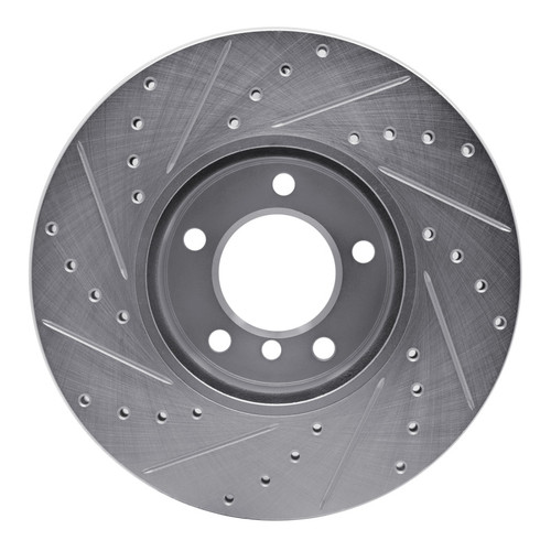 R1 07-21 BMW 228I Front Right Drilled & Slotted Silver Brake Rotor