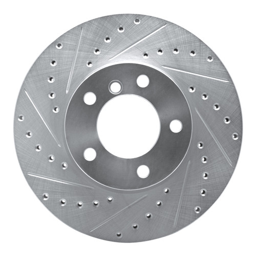 R1 07-21 BMW 228I xDrive Front Left Drilled & Slotted Silver Brake Rotor