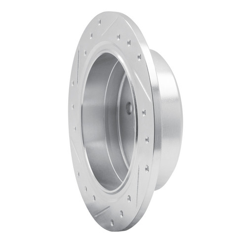 R1 84-91 BMW 325 Rear Right Drilled & Slotted Silver Brake Rotor