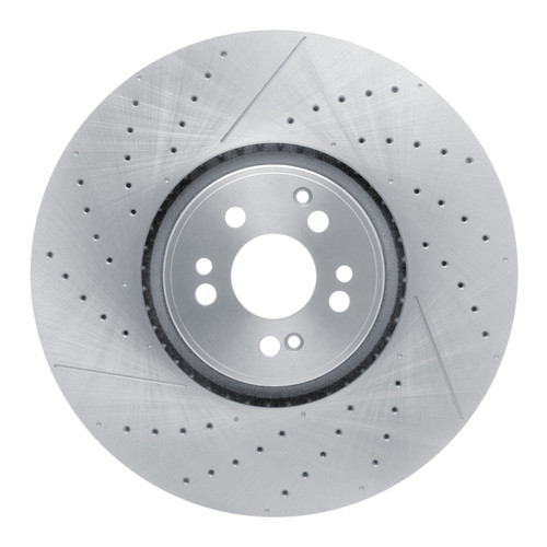R1 21-25 Mercedes-Benz GLS63 AMG Front Drilled and Slotted Brake Rotor