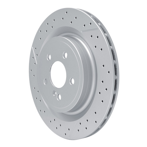 R1 12-20 Mercedes-Benz GLA45 AMG Rear Drilled and Slotted Brake Rotor