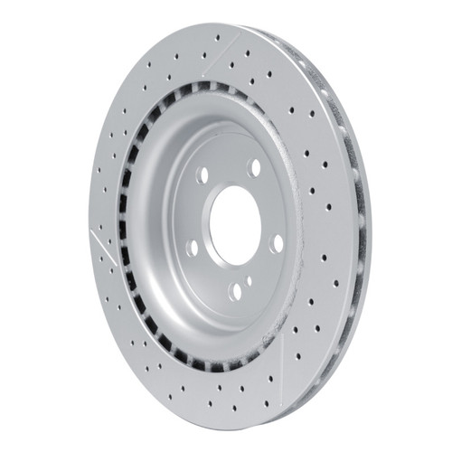 R1 12-20 Mercedes-Benz GLA45 AMG Rear Drilled and Slotted Brake Rotor