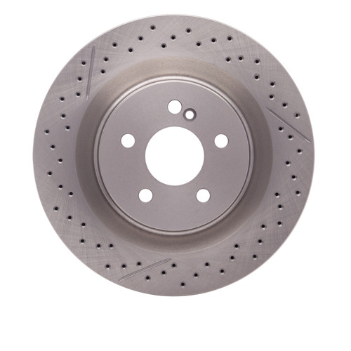 R1 08-15 Mercedes-Benz C63 AMG Rear Drilled and Slotted Brake Rotor