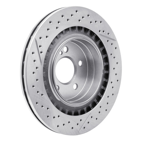 R1 08-15 Mercedes-Benz C63 AMG Rear Drilled and Slotted Brake Rotor