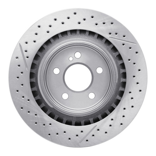 R1 08-15 Mercedes-Benz C63 AMG Rear Drilled and Slotted Brake Rotor