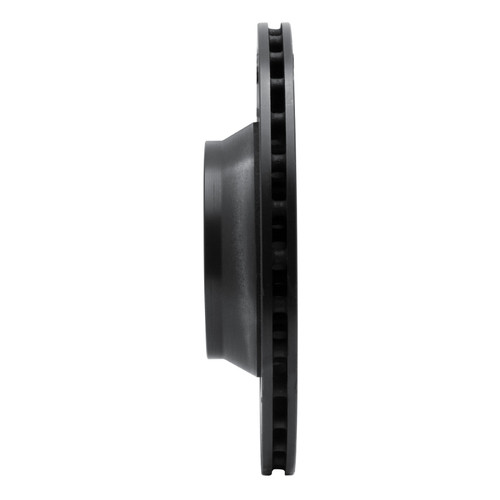 R1 08-15 Audi TT Quattro RS Rear Right Drilled & Slotted Black Brake Rotor