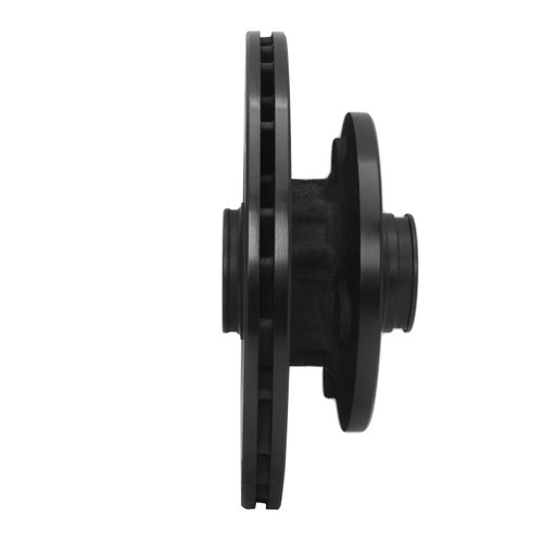 R1 84-85 Mazda RX-7 Front Left Drilled & Slotted Black Brake Rotor ECB-80006L