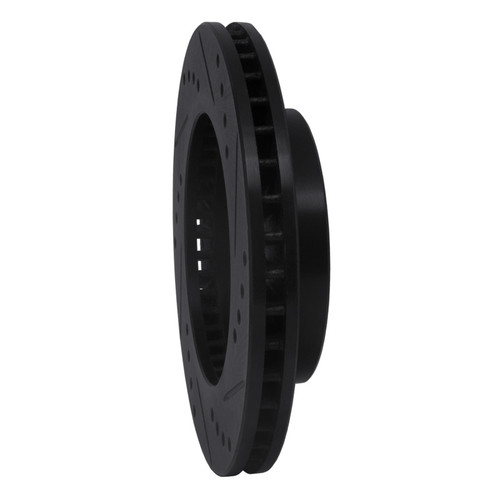 R1 91-94 Toyota Previa Front Left Drilled & Slotted Black Brake Rotor