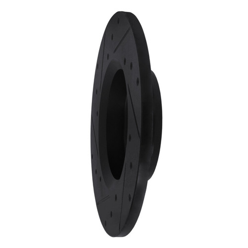 R1 75-83 Toyota Pickup Front Right Drilled & Slotted Black Brake Rotor