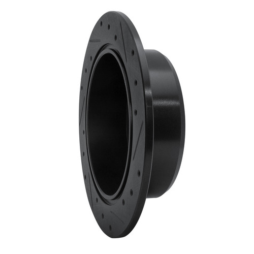 R1 96-99 Toyota Celica Rear Left Drilled & Slotted Black Brake Rotor