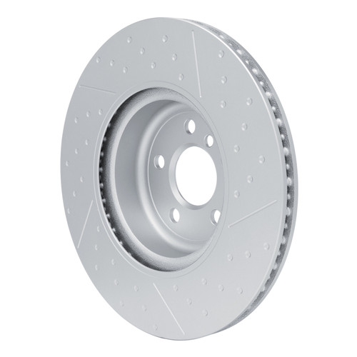 R1 20-25 BMW M440iX Left Rear Dimpled & Slotted GeoSPEC Coated Rotor