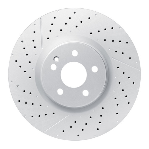 R1 14-19 Mercedes-Benz CLA45 AMG Front Drilled & Slotted GeoSPEC Coated Rotor