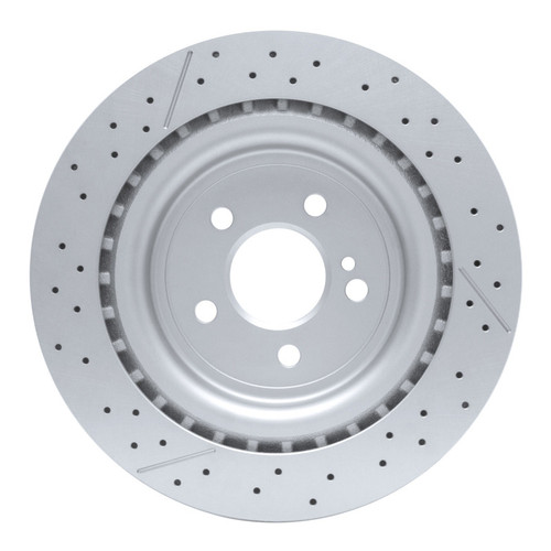 R1 12-20 Mercedes-Benz GLA45 AMG Rear Drilled & Slotted GeoSPEC Coated Rotor