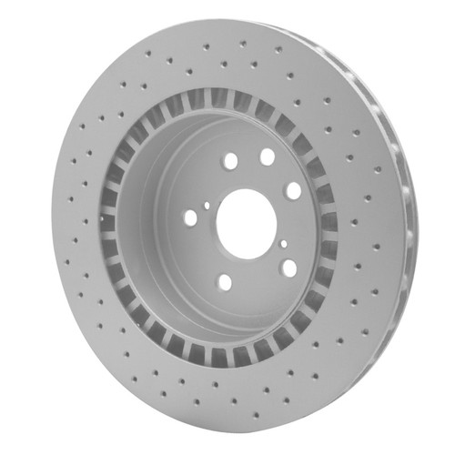 R1 08-14 Lexus IS F Rear Drilled Carbon Alloy GeoMET Rotor