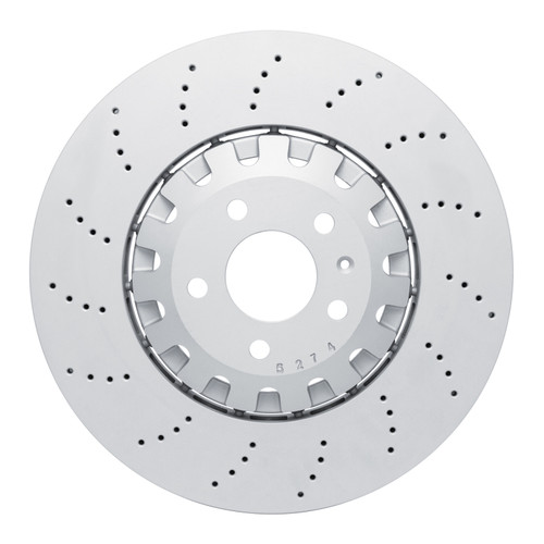 R1 18-25 Audi RS5 Front Drilled Carbon Alloy GeoMET Rotor