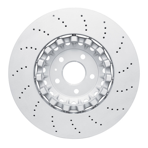 R1 18-25 Audi RS5 Front Drilled Carbon Alloy GeoMET Rotor
