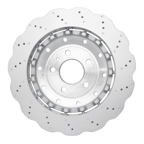 R1 14-24 Audi R8 Rear Drilled Carbon Alloy GeoMET Rotor