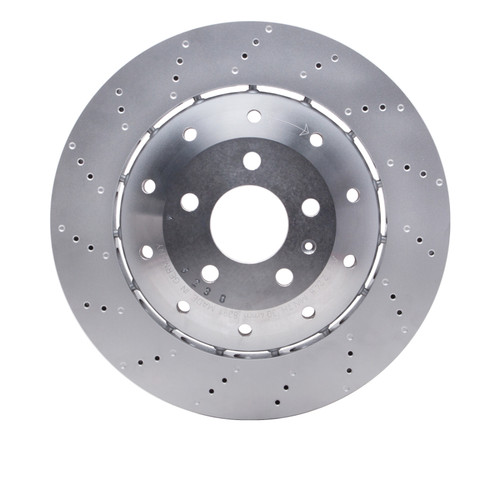 R1 08-12 Audi R8 Rear Drilled Carbon Alloy GeoMET Rotor