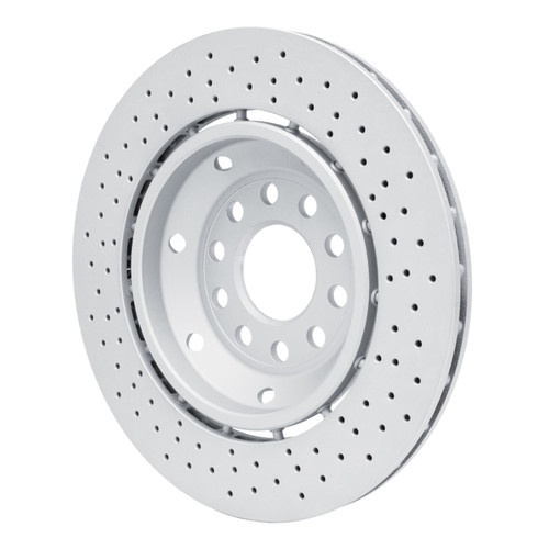 R1 03-04 Audi RS6 Left Rear Drilled Carbon Alloy GeoMET Rotor