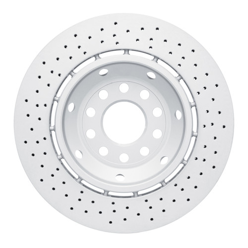 R1 03-04 Audi RS6 Left Rear Drilled Carbon Alloy GeoMET Rotor