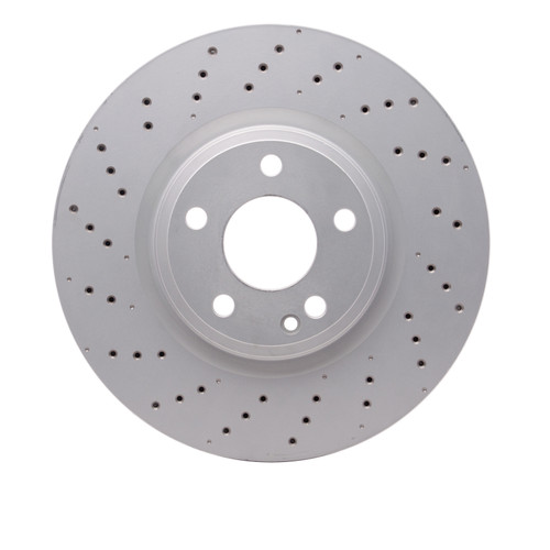 R1 14-20 Infiniti QX30 Front Drilled Carbon Alloy GeoMET Rotor