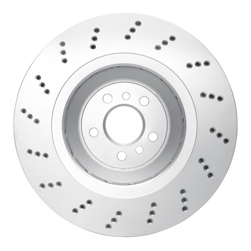 R1 20-25 BMW X3 Right Rear Drilled Carbon Alloy GeoMET Rotor