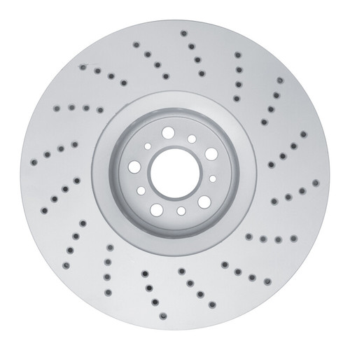 R1 20-25 BMW X6 Left Front Drilled Carbon Alloy GeoMET Rotor