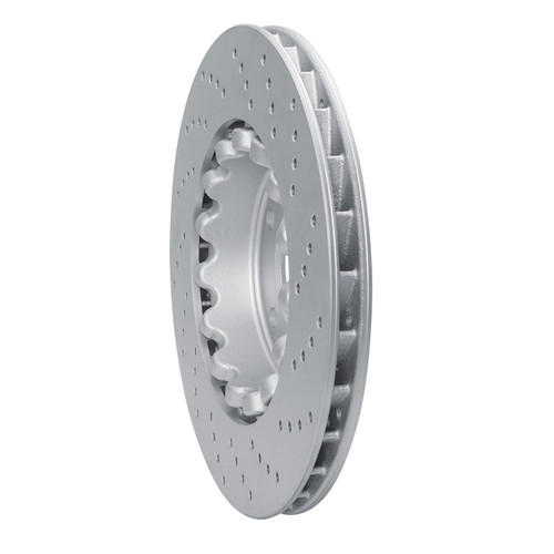 R1 01-08 BMW Z4 Left Front Drilled Carbon Alloy GeoMET Rotor