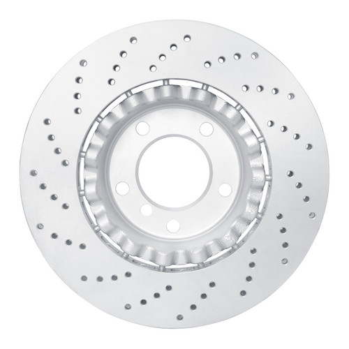 R1 01-08 BMW Z4 Right Front Drilled Carbon Alloy GeoMET Rotor