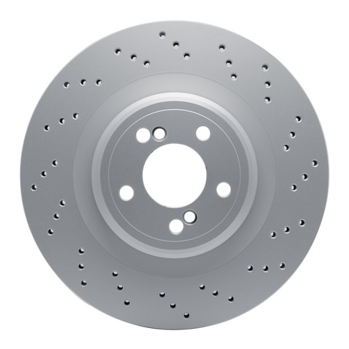 R1 15-19 BMW X5 Right Rear Drilled Carbon Alloy GeoMET Rotor