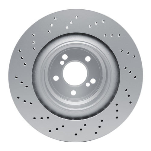 R1 15-19 BMW X5 Right Rear Drilled Carbon Alloy GeoMET Rotor