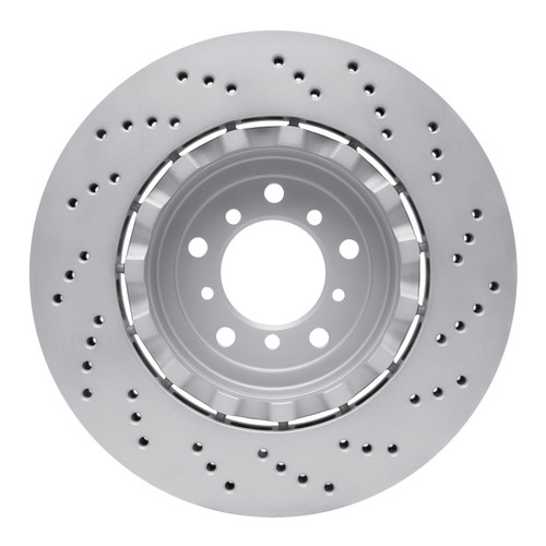 R1 06-08 BMW M3 Left Front Drilled Carbon Alloy GeoMET Rotor