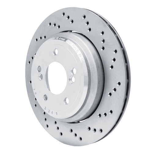 R1 06-08 BMW M3 Right Rear Drilled Carbon Alloy GeoMET Rotor