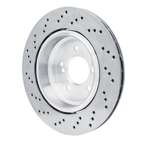 R1 06-08 BMW M3 Right Rear Drilled Carbon Alloy GeoMET Rotor