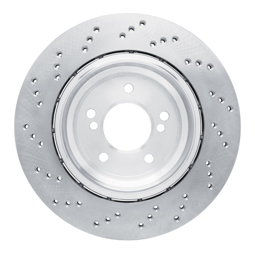 R1 06-08 BMW M3 Right Rear Drilled Carbon Alloy GeoMET Rotor