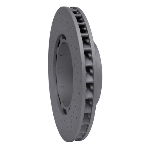 R1 94-98 Porsche 911 Right Front Drilled Carbon Alloy GeoMET Rotor