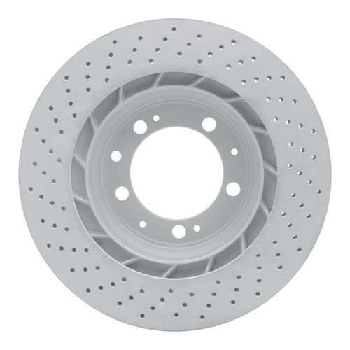 R1 98-98 Porsche 911 Right Rear Drilled Carbon Alloy GeoMET Rotor