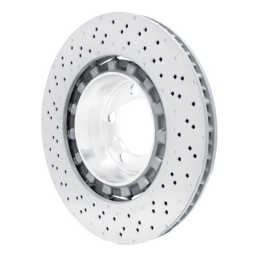 R1 13-19 Porsche 911 Right Rear Drilled Carbon Alloy GeoMET Rotor