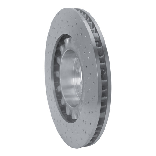 R1 15-17 Porsche 911 Left Front Drilled Carbon Alloy GeoMET Rotor