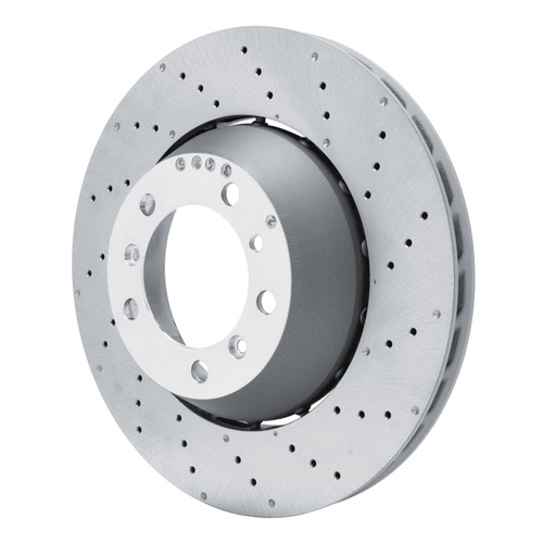 R1 10-11 Porsche 911 Right Rear Drilled Carbon Alloy GeoMET Rotor